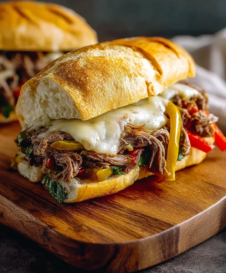 Cheesy Italian Beef Sandwiches-Easy Recipe