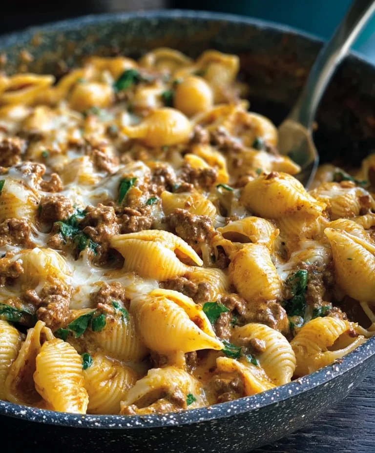 Creamy Beef and Shells-Easy Comfort Food Dinner