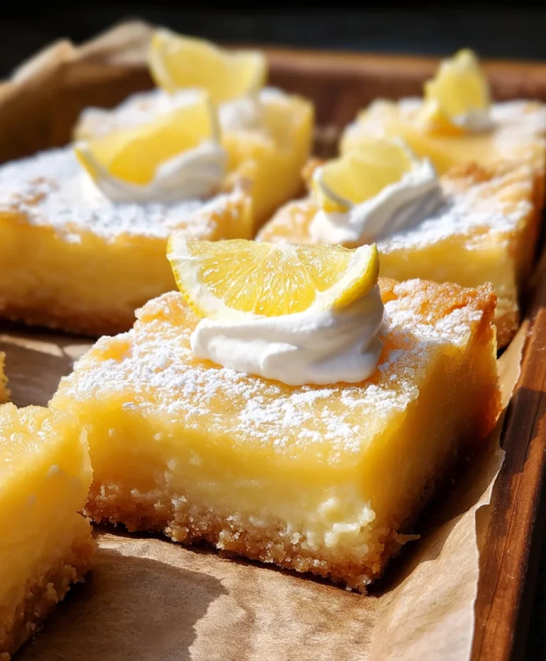 Tangy Citrus Squares Dessert – Easy & Refreshing Recipe