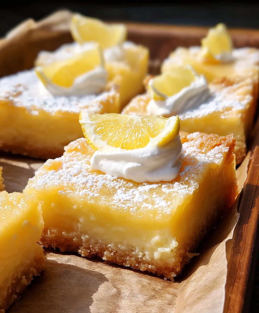Tangy Citrus Squares Dessert - Easy & Refreshing Recipe