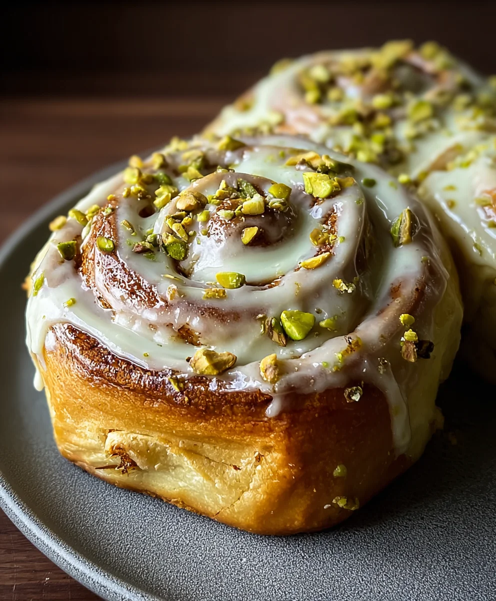 Small Batch Pistachio Cream Cinnamon Rolls Recipe