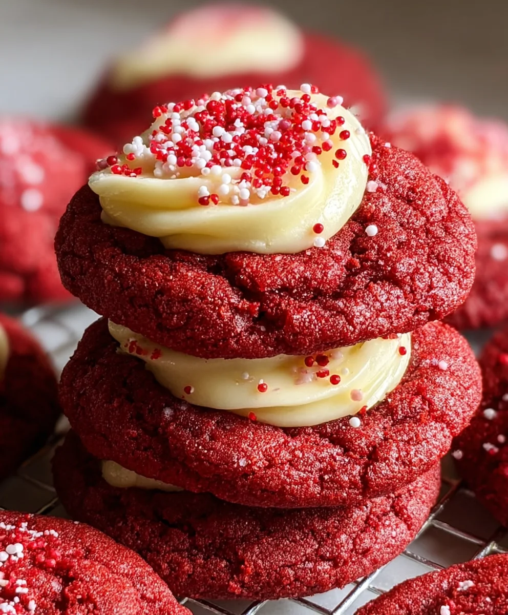 Cream Cheese Red Velvet Cookies-Delicious & Easy