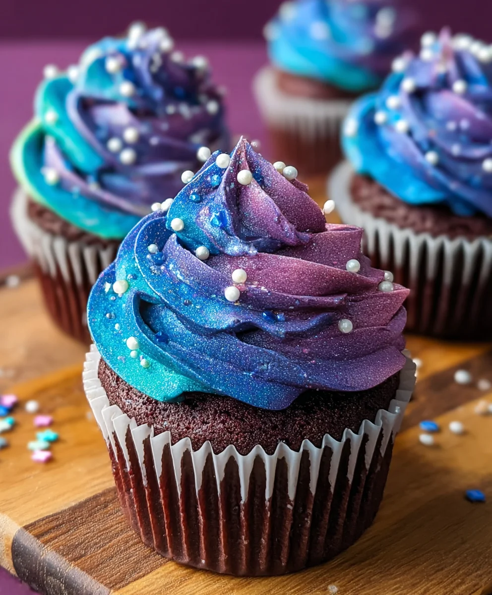 Galaxy Cupcakes Recipe- Out-of-this-World Swirls
