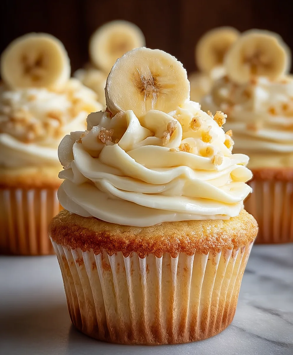 Banana Pudding Cupcakes - Delicious Easy Dessert