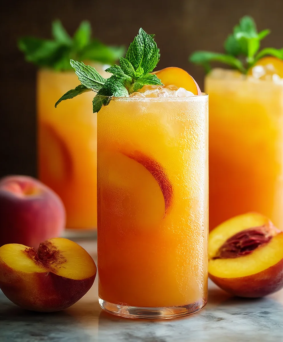Refreshing Peach Lemonade - Easy Homemade Summer Drink