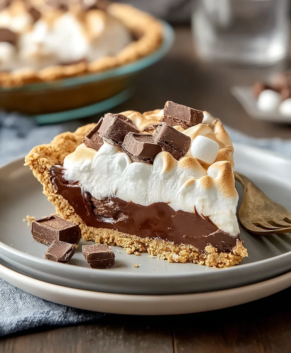 Decadent S'mores Pie Recipe- Easy Dessert Treat