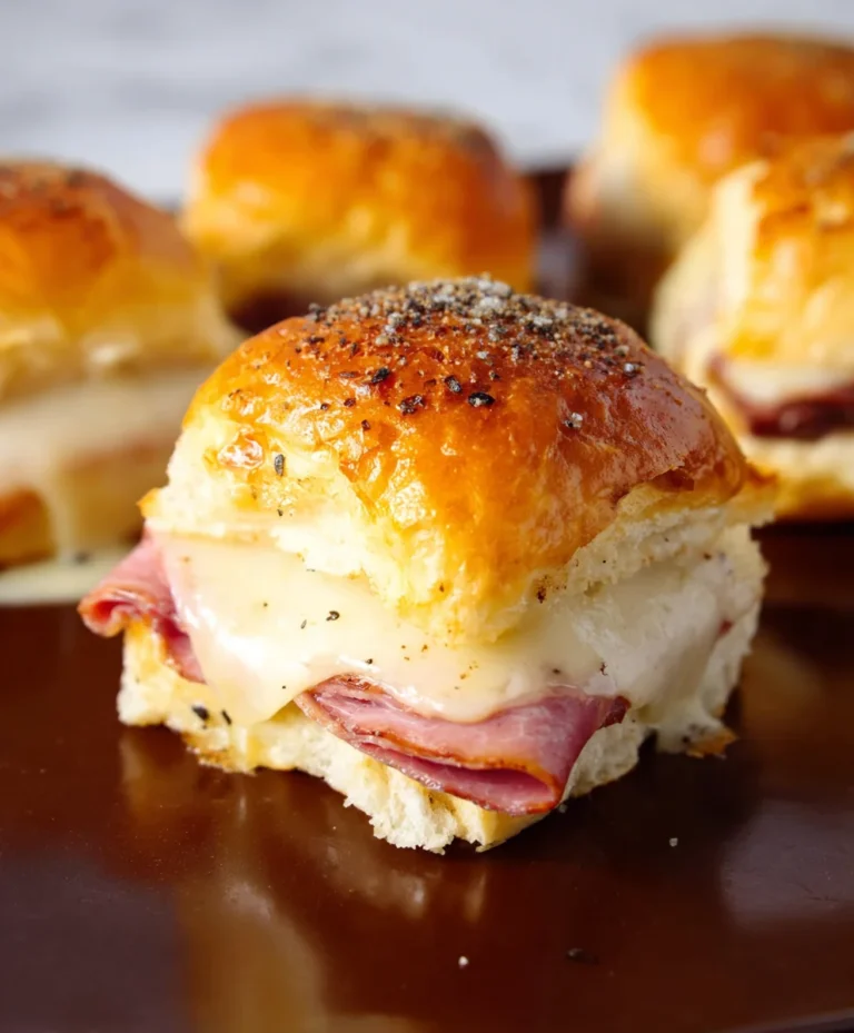 Beef Beef Ham Cheese Sliders- Crowd-Pleasing Appetizer Recipe