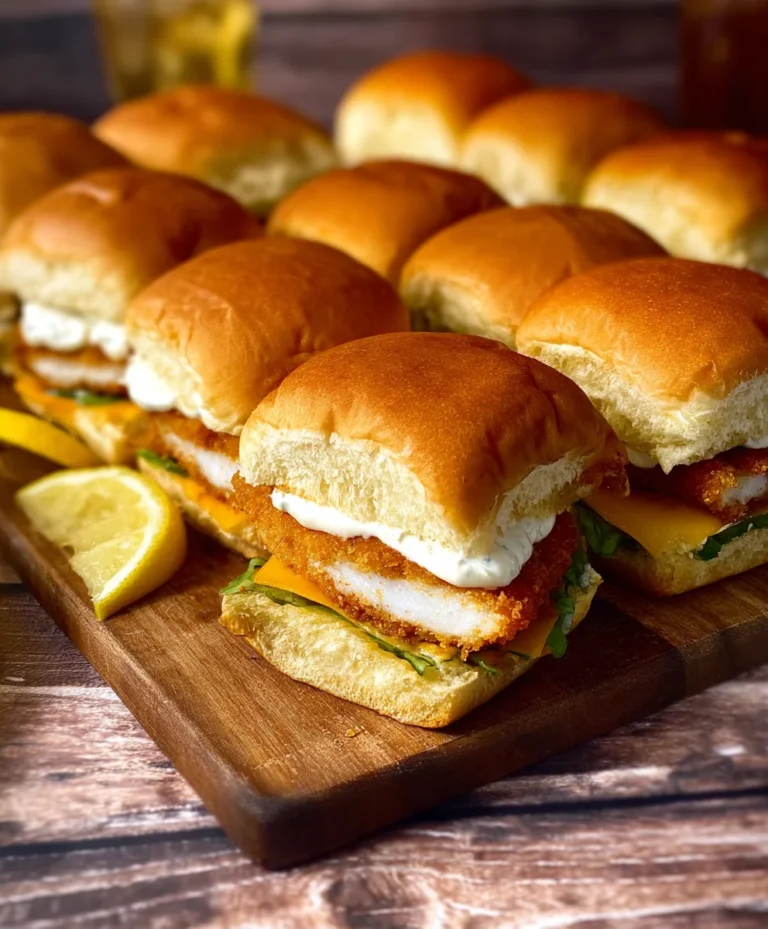 Filet-O-Fish Sliders – Easy Fish Burger Recipe