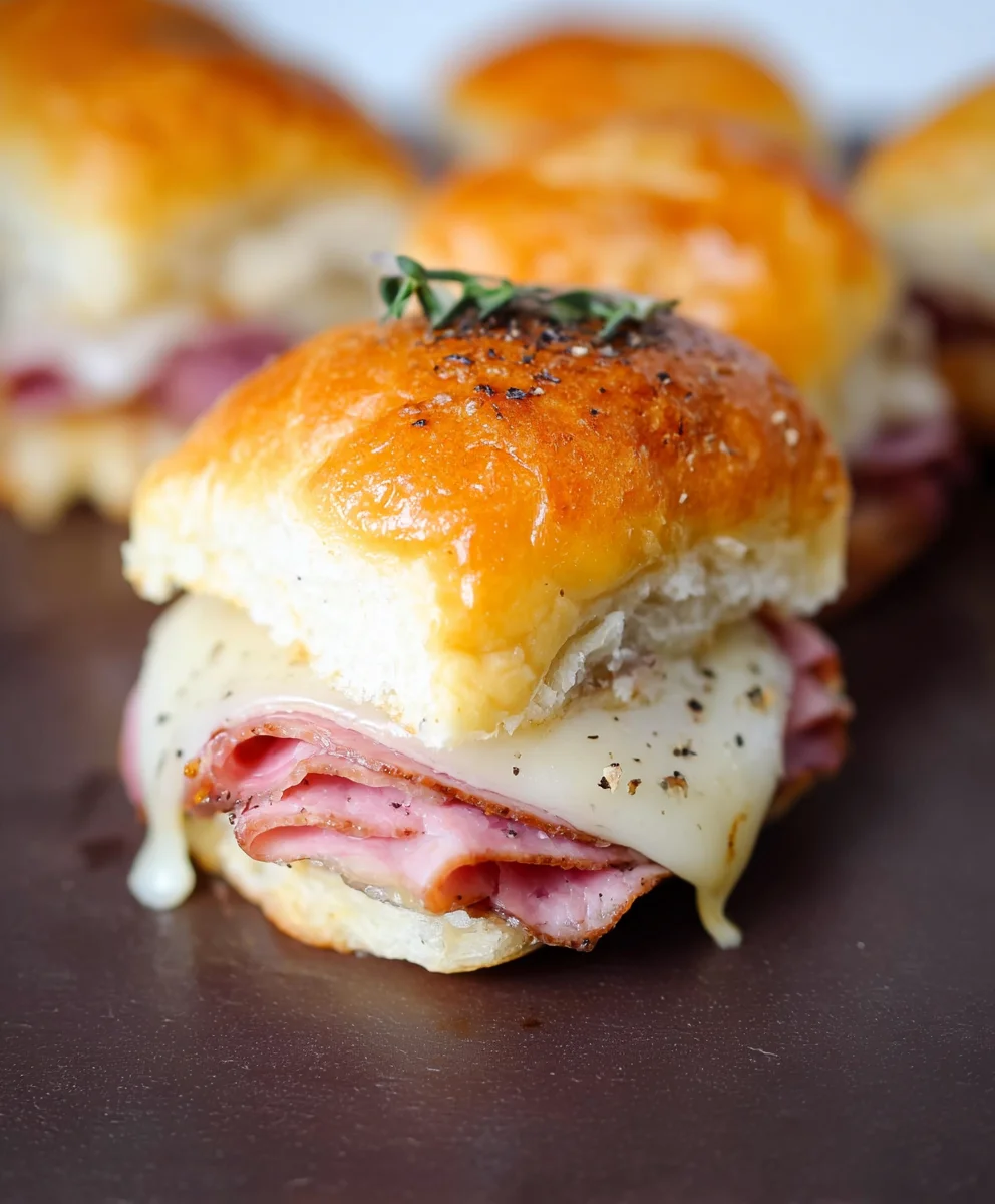 Beef Beef Ham Cheese Sliders- Crowd-Pleasing Appetizer Recipe