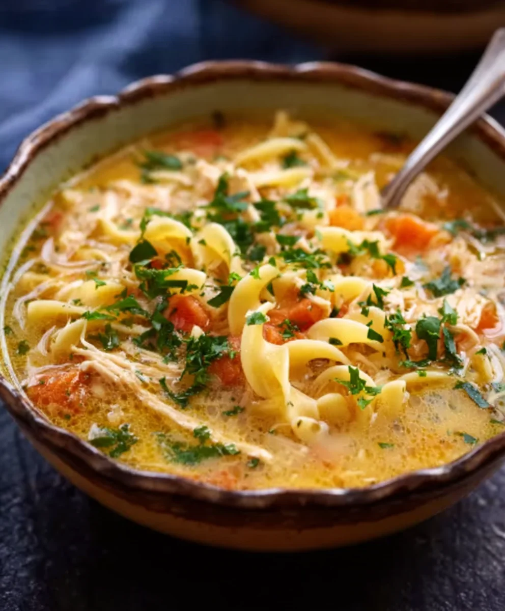 Easy Crack Beef Noodle Soup Recipe - Creamy Comfort