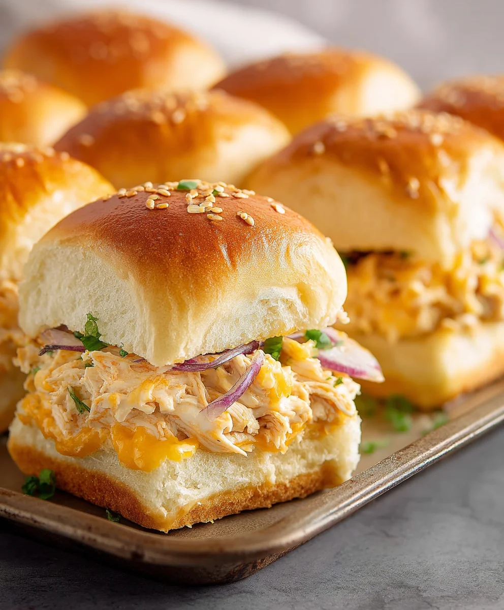 Crack Chicken Hawaiian Roll Sliders-Easy Appetizer