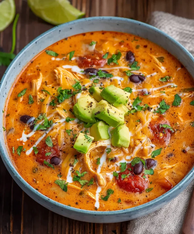 Easy Creamy Chicken Enchilada Soup Recipe
