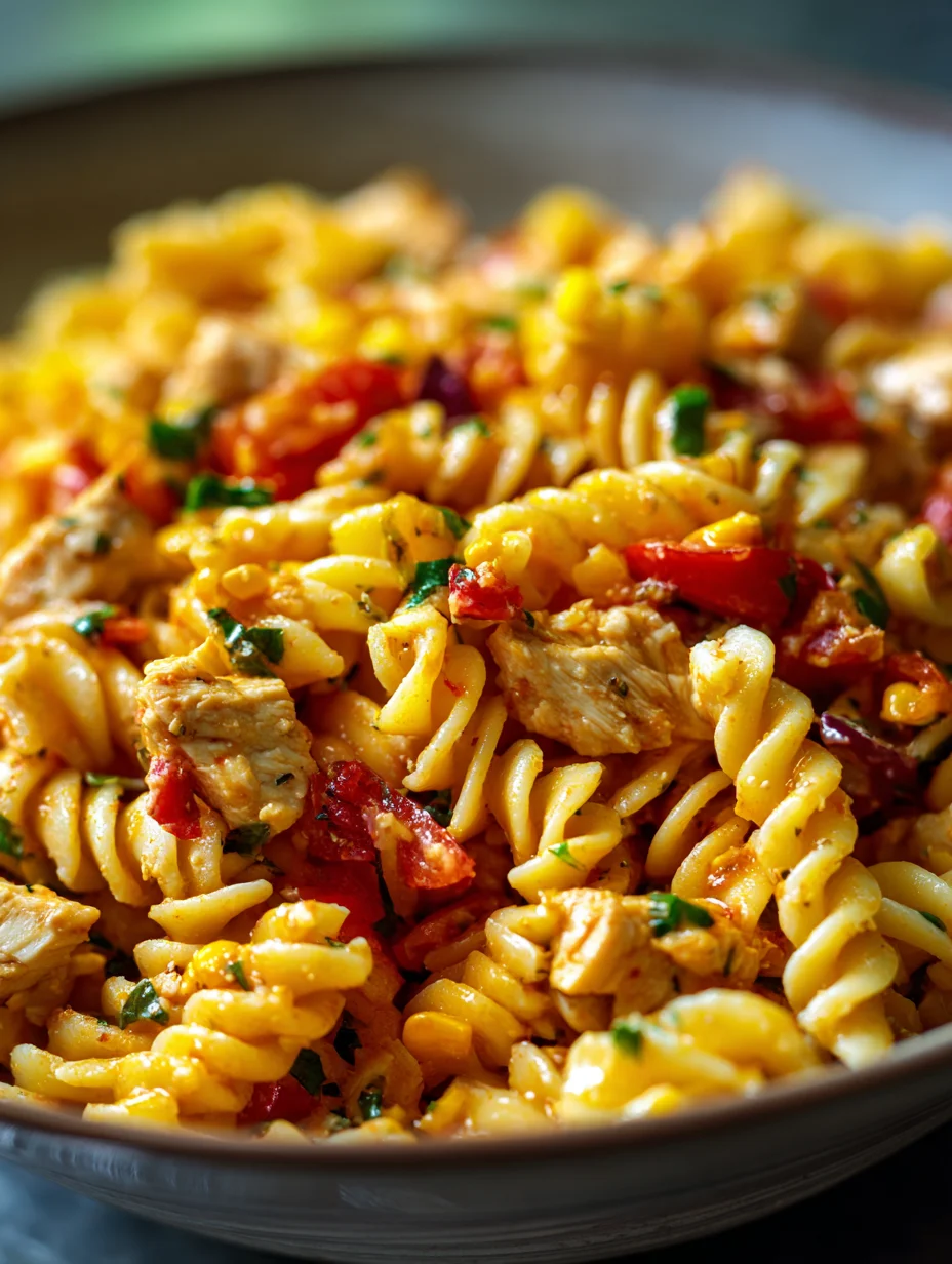 Easy BBQ Chicken Pasta Salad Recipe-Quick & Delicious