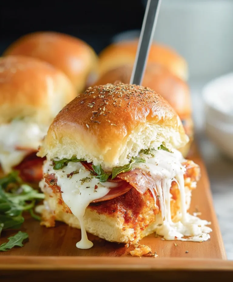 Easy Beef Pizza Sliders – Quick Party Appetizer
