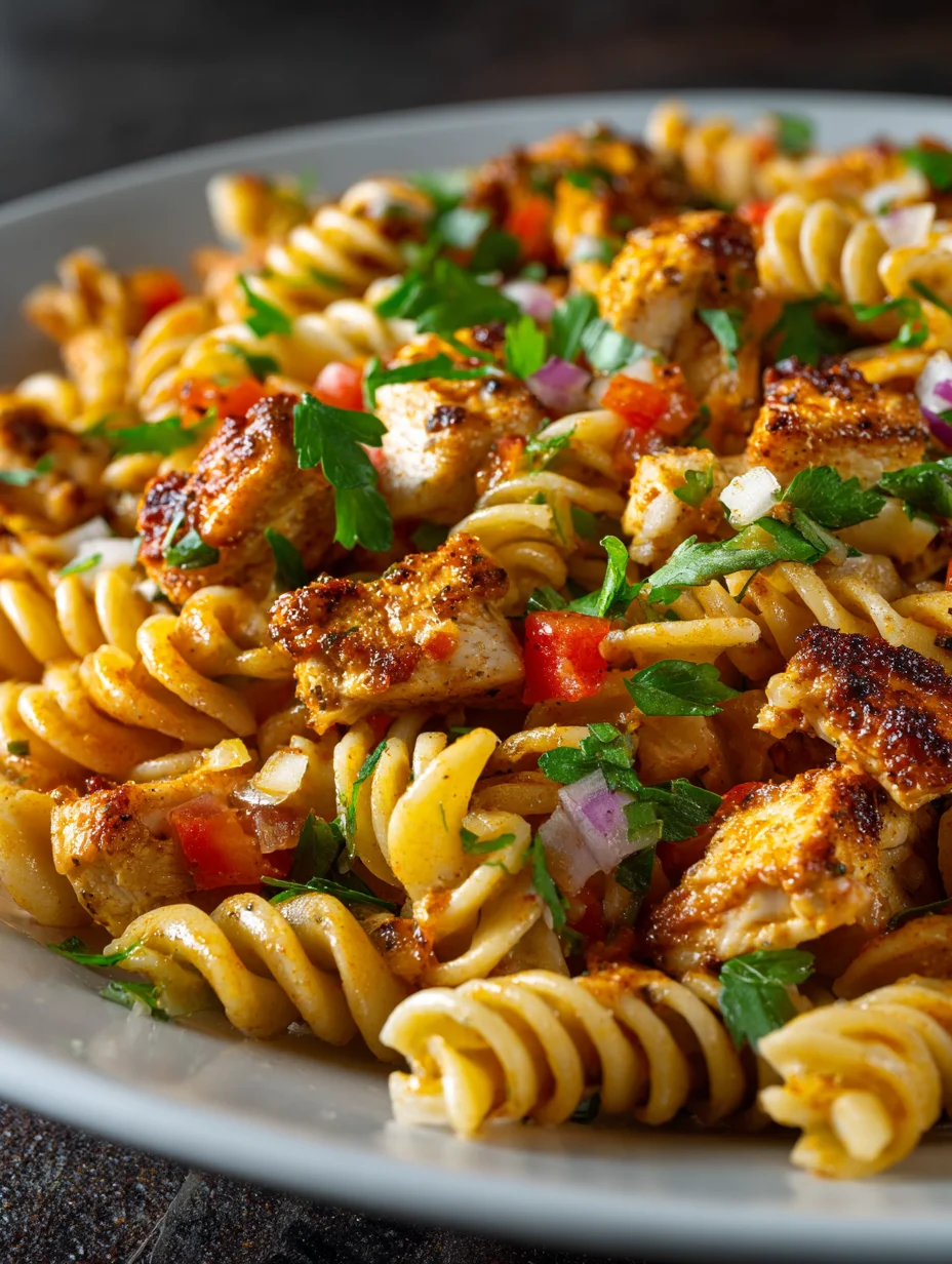 Easy BBQ Chicken Pasta Salad Recipe-Quick & Delicious