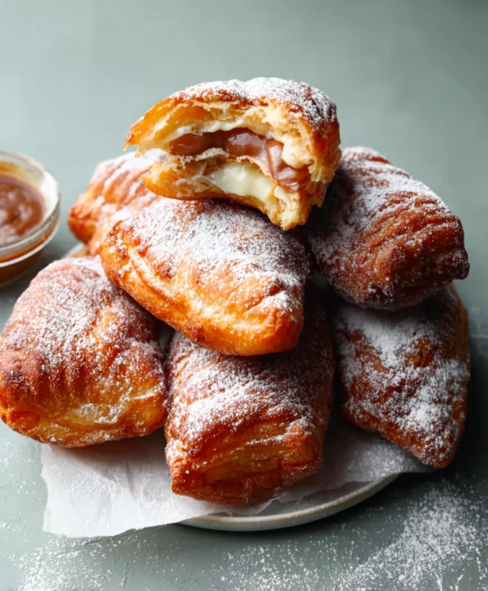 Fried Croissant Beignets - Easy Crispy Dessert Recipe