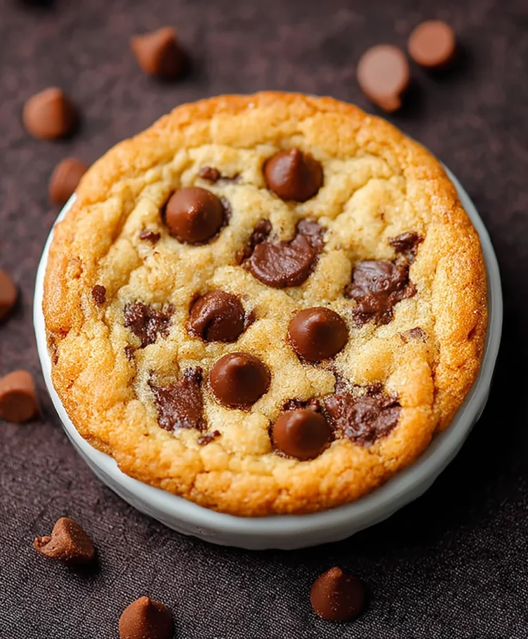 Easy Microwave Chocolate Chip Cookie Treat
