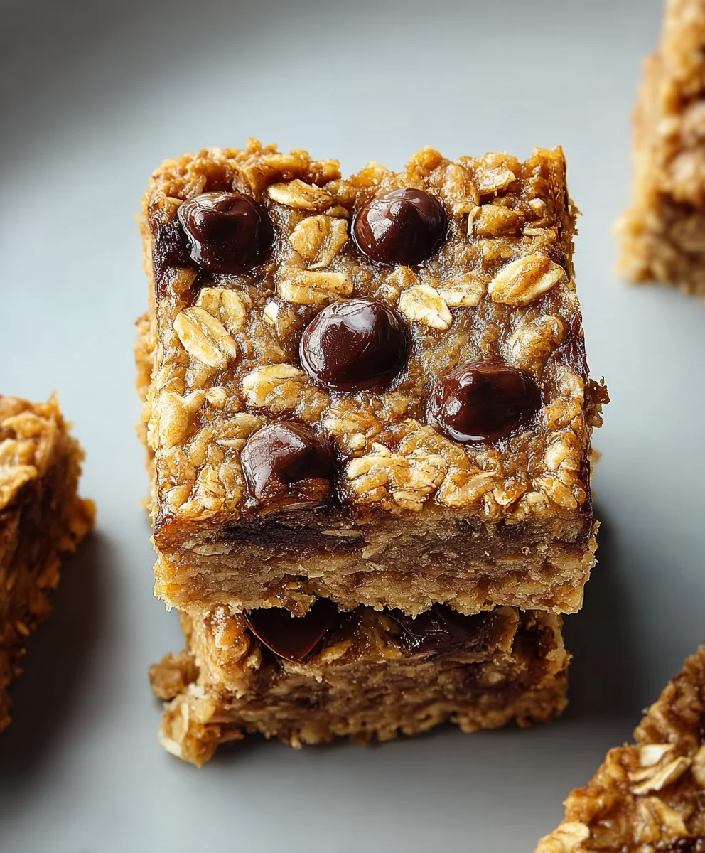 Easy Banana Oat Bars-Healthy Snack Recipe