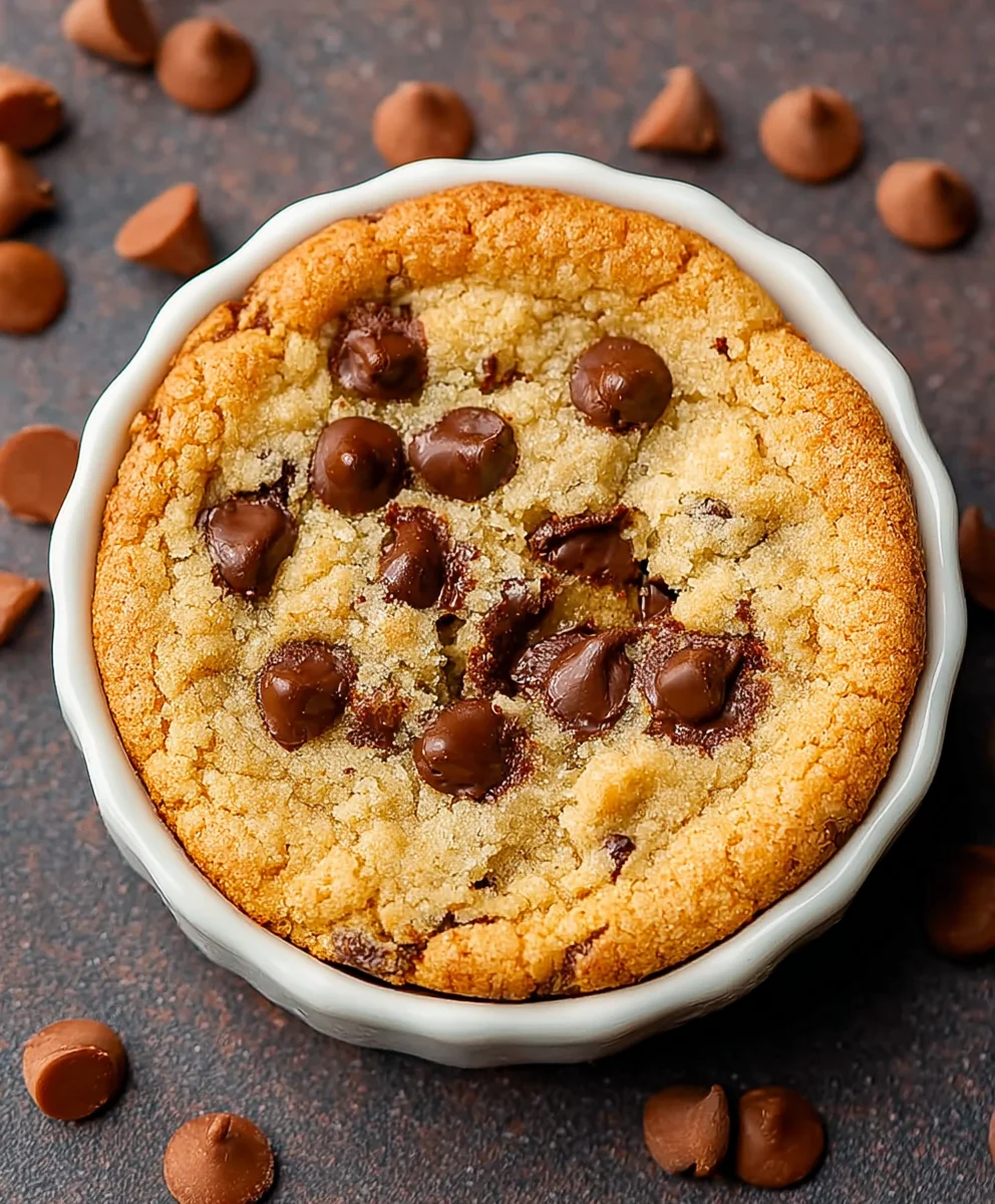 Easy Microwave Chocolate Chip Cookie Treat