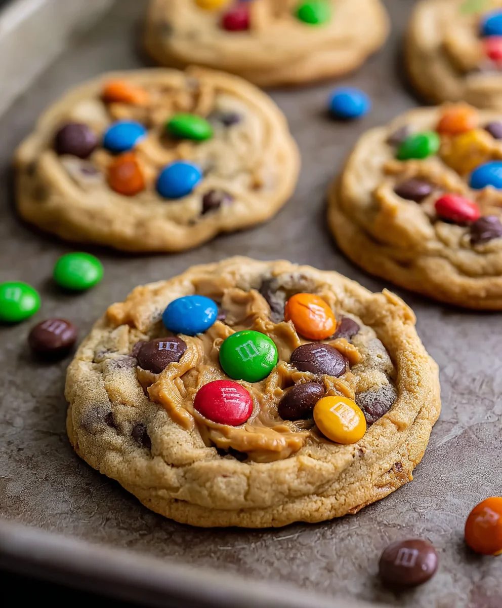 Peanut Butter M&M Cookies-Irresistible & Easy Recipe