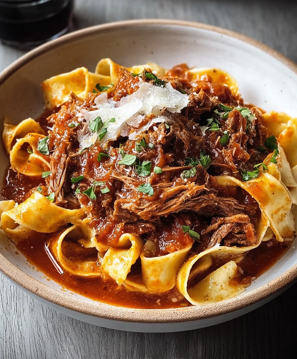 Easy Slow Cooker Beef Ragu-Dinner Done