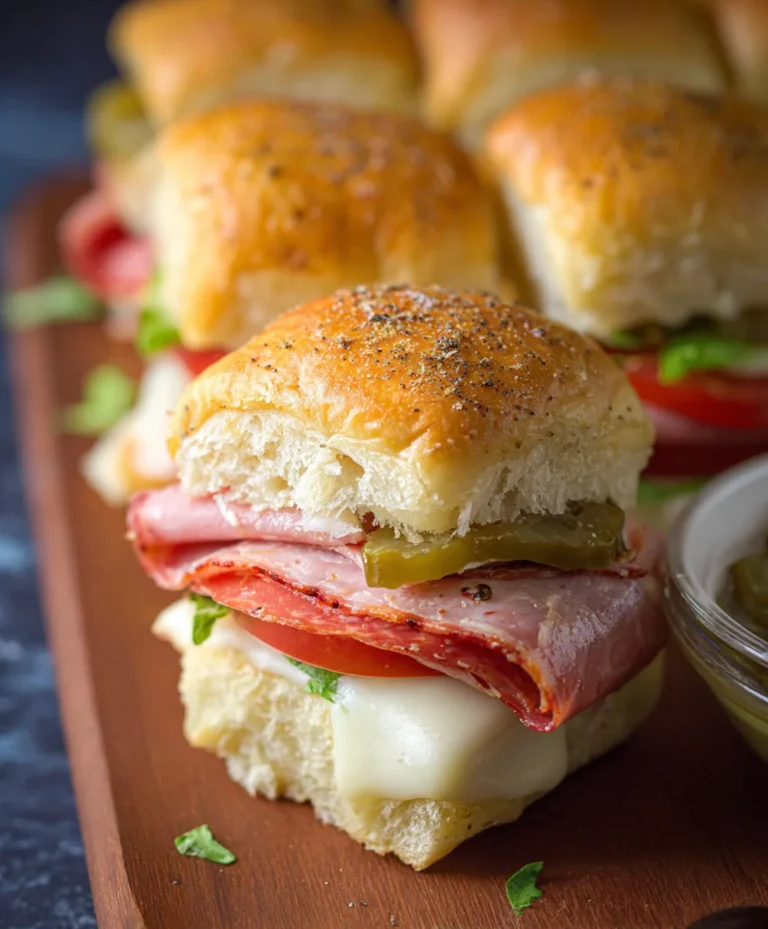 Spicy Beef Italian Sub Sliders – Easy Appetizer Recipe