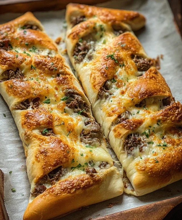 Philly Cheesesteak Stuffed Cheesy Breadsticks