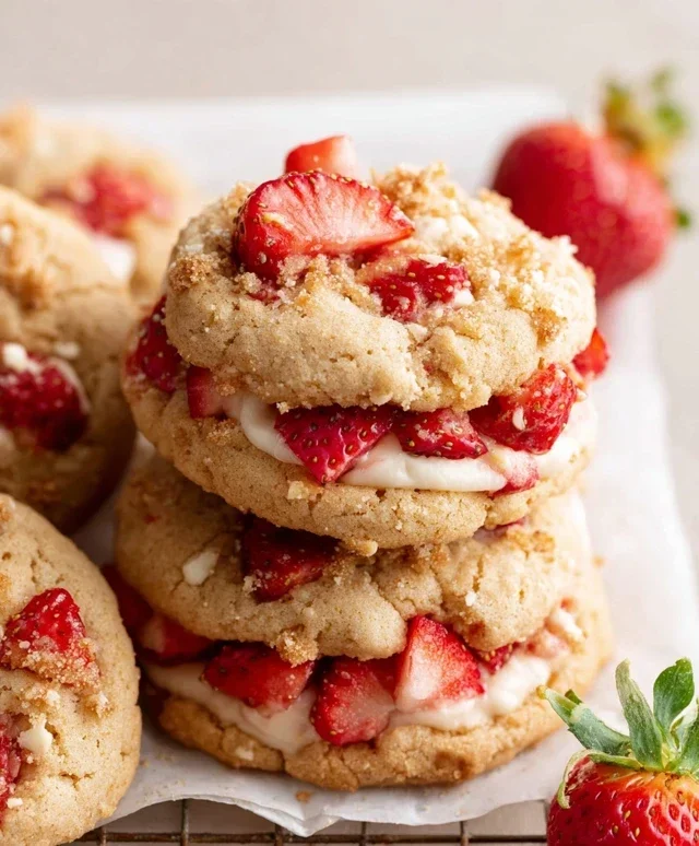 Strawberry Shortcake Cookies