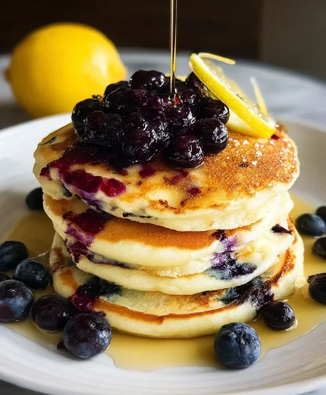 Lemon Blueberry Pancakes