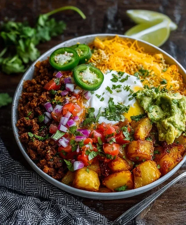Loaded Potato Taco Bowl