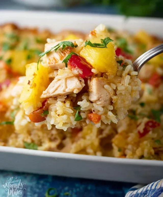 Aloha Pineapple Chicken Rice Casserole