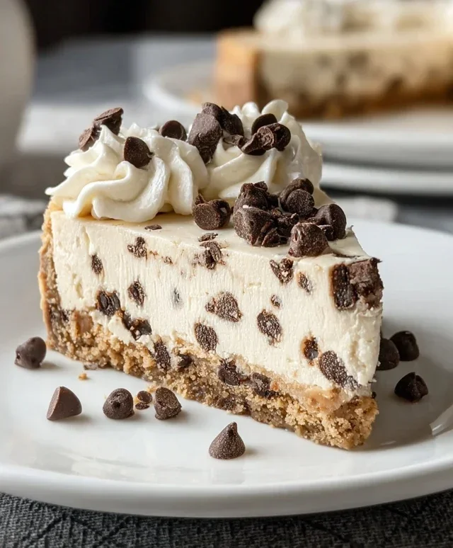 No Bake Cookie Dough Cheesecake