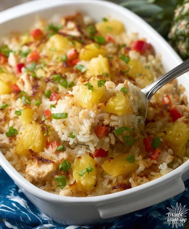 Aloha Pineapple Chicken Rice Casserole