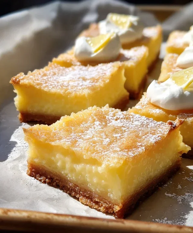 Tangy citrus dessert squares
