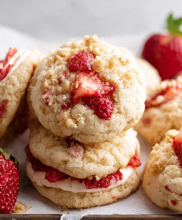Strawberry Shortcake Cookies