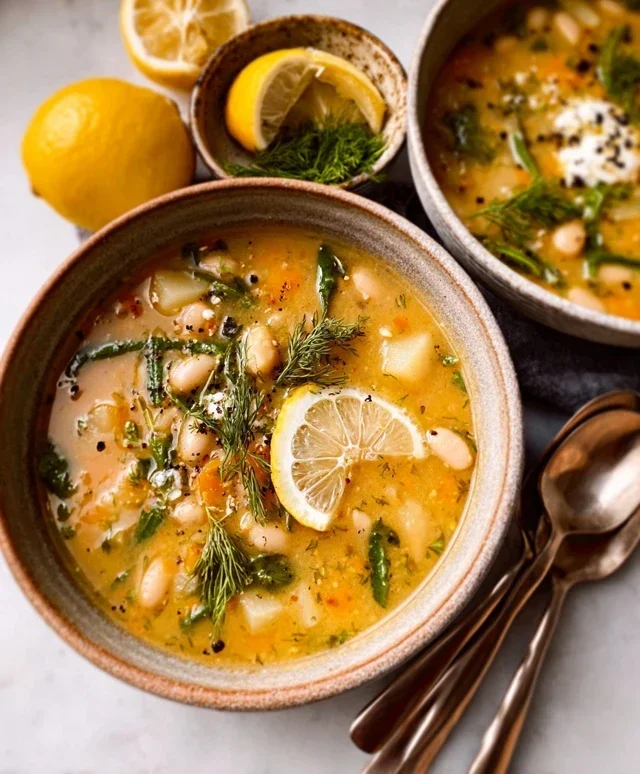 Lemon-Dill White Bean & Potato Soup