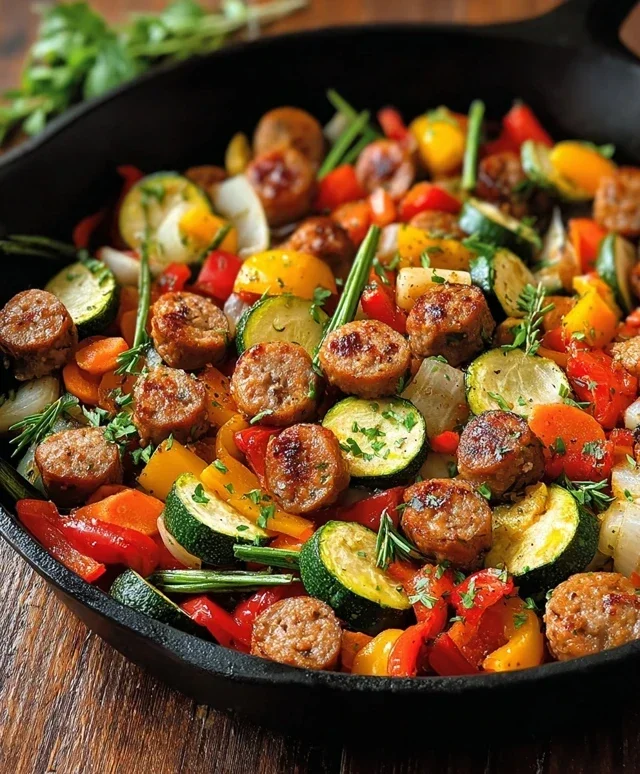 Sausage and Veggies Skillet