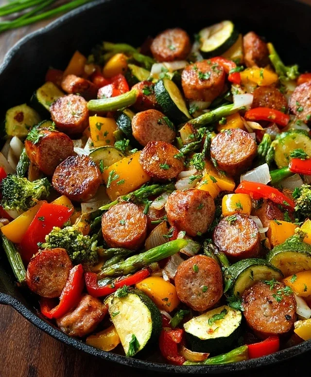 Sausage and Veggies Skillet