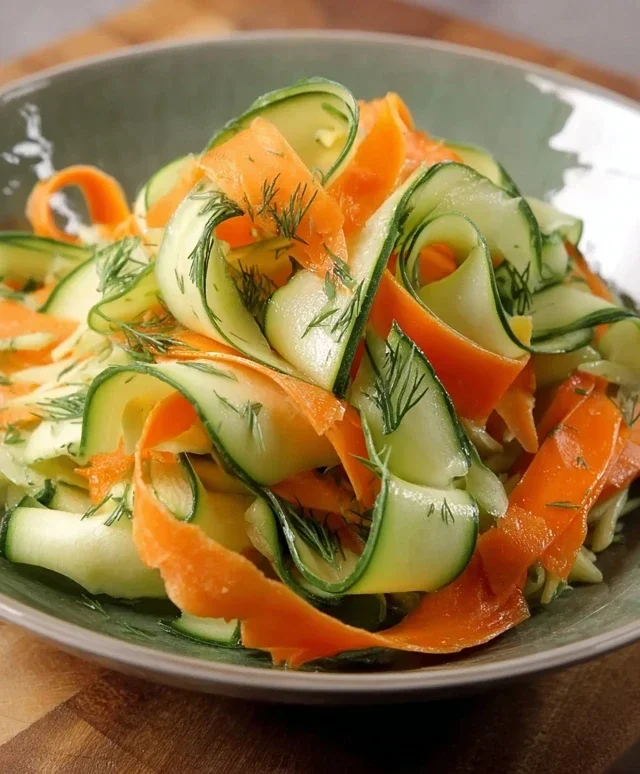 Carrot and Cucumber Ribbon Salad