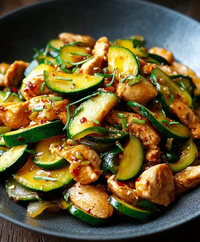 Chicken Zucchini Stir Fry
