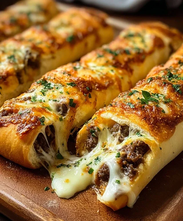 Philly Cheesesteak Stuffed Cheesy Breadsticks