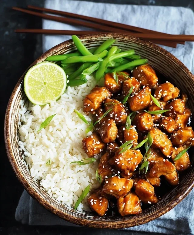 Healthy Sesame Chicken Dish