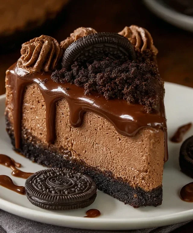No Bake Oreo Nutella Cheesecake