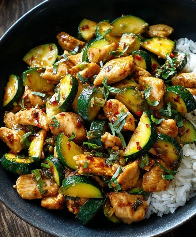 Chicken Zucchini Stir Fry