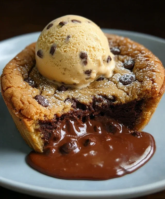 Deep Dish Nutella Cookie Pie
