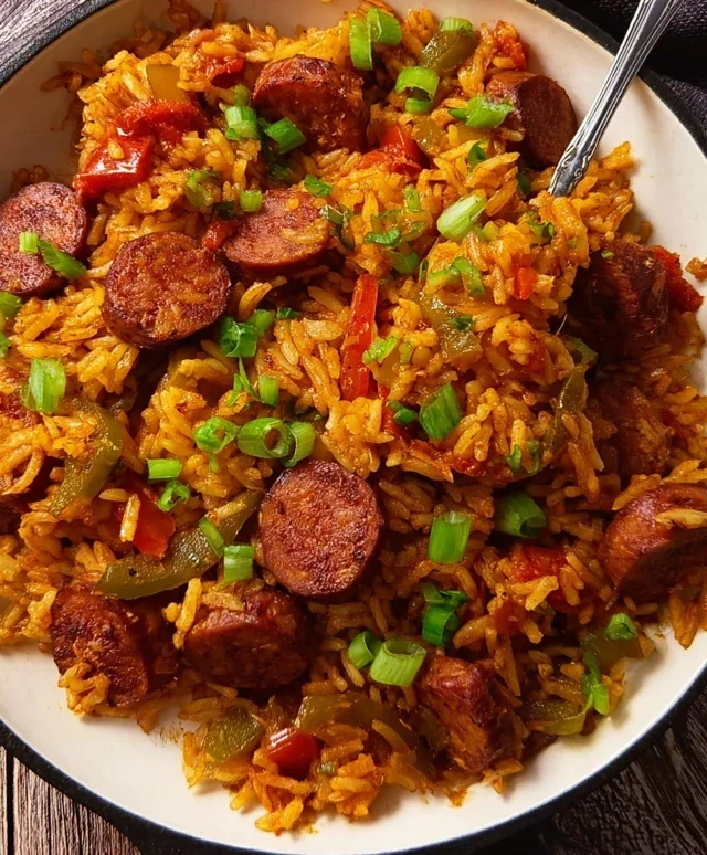 Cajun Sausage and Rice Skillet