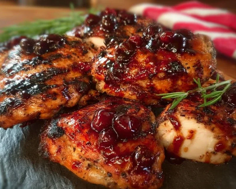 Grilled Honey Buffalo Chicken Thighs