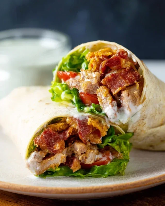 Crispy Chicken Beef Beef Bacon Ranch Wrap