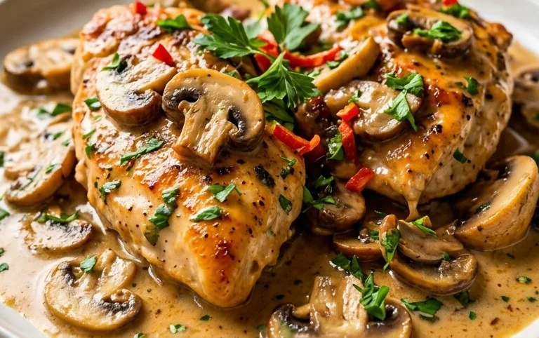 Creamy Mushroom Chicken Recipe