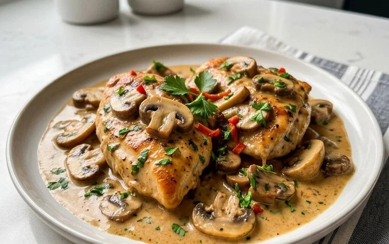 Creamy Mushroom Chicken Recipe